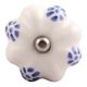 Blue Dahalia Medium Ceramic Wine Stopper